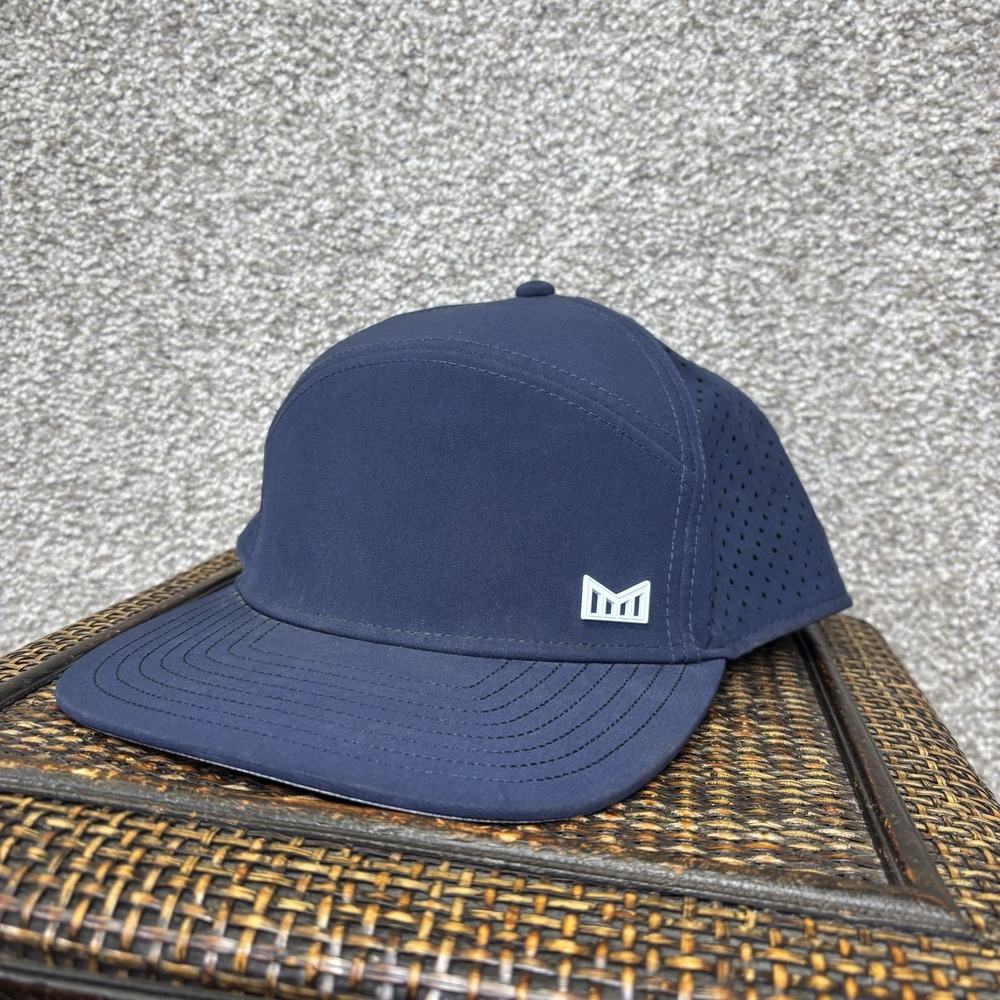 Melin Hat Cap Snap Back Mens One Size Blue Trenches Hydro Performance Tech